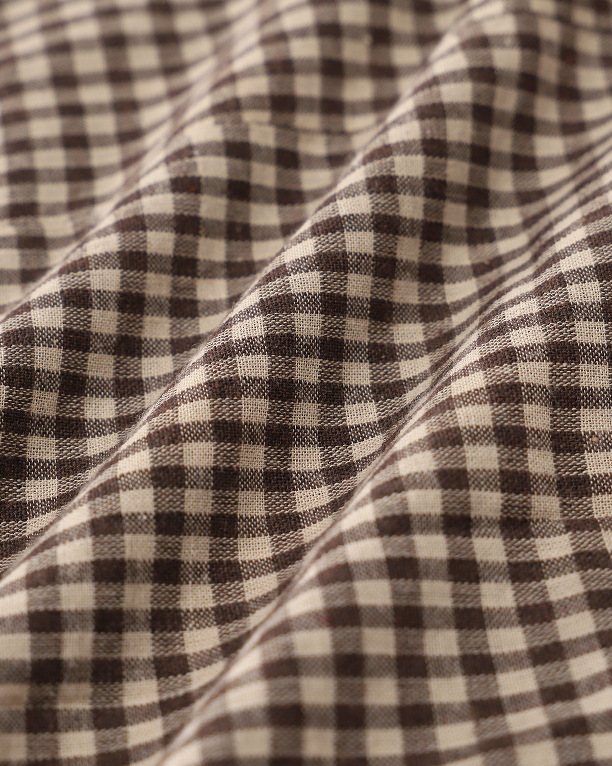 Brown Plaid Single Breasted Waistcoat