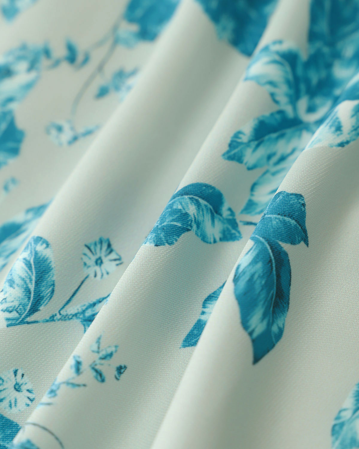 Blue Floral Square Tank Top