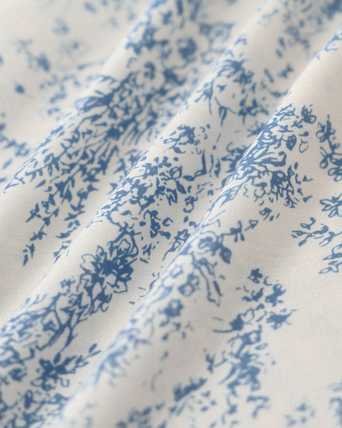 Blue Floral Ruched Slip Corset Mini Dress