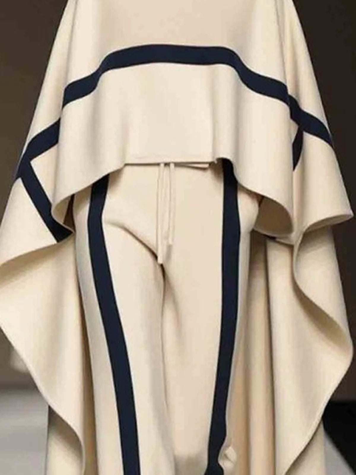 Urban Colour Block Straight Trousers with Pockets