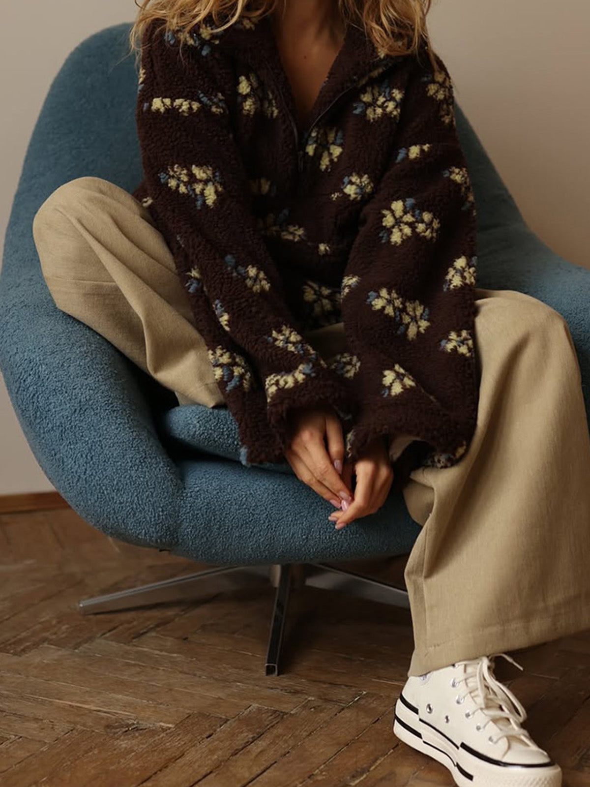 Isla™ - Floral Fleece Pullover