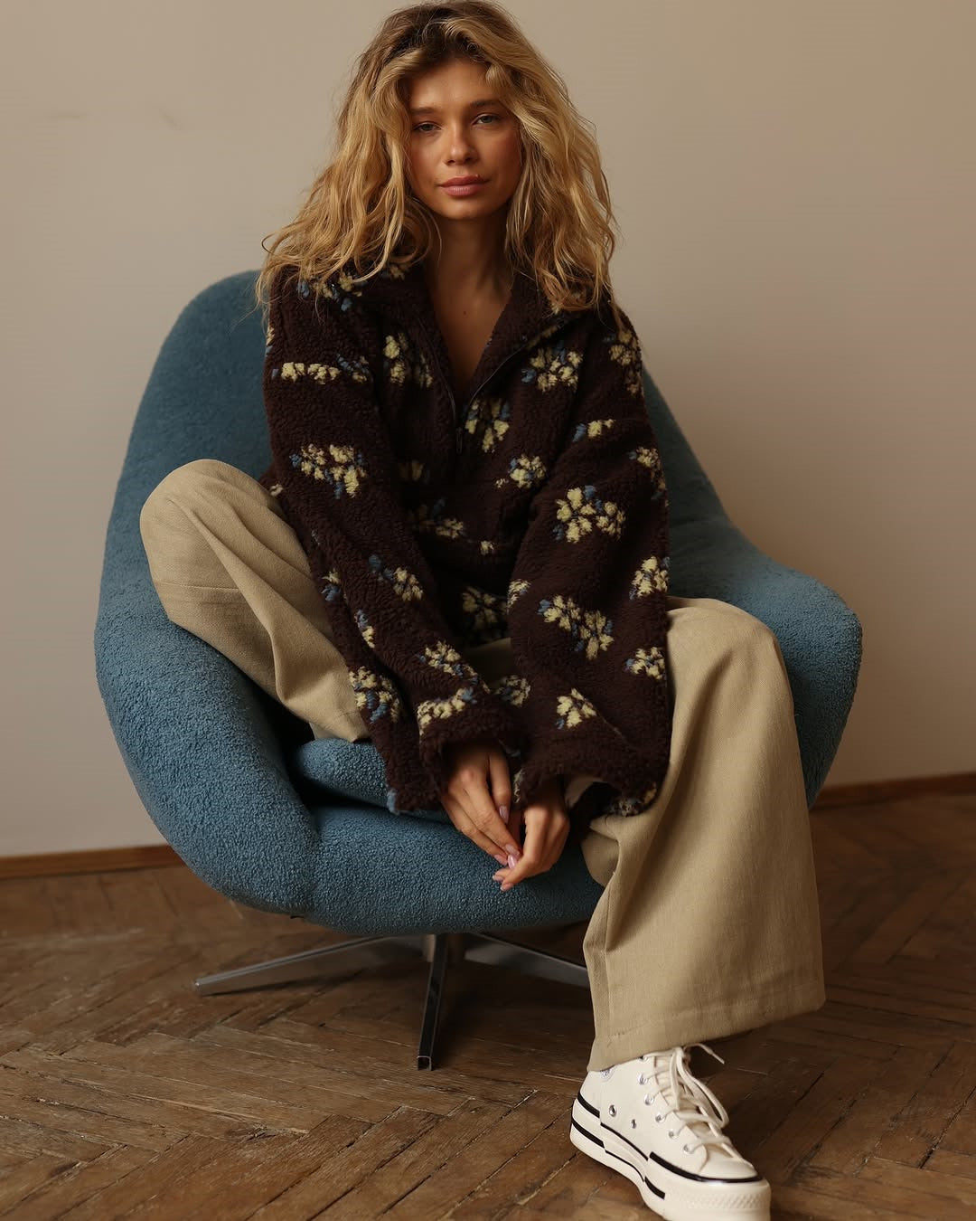 Isla™ - Floral Fleece Pullover