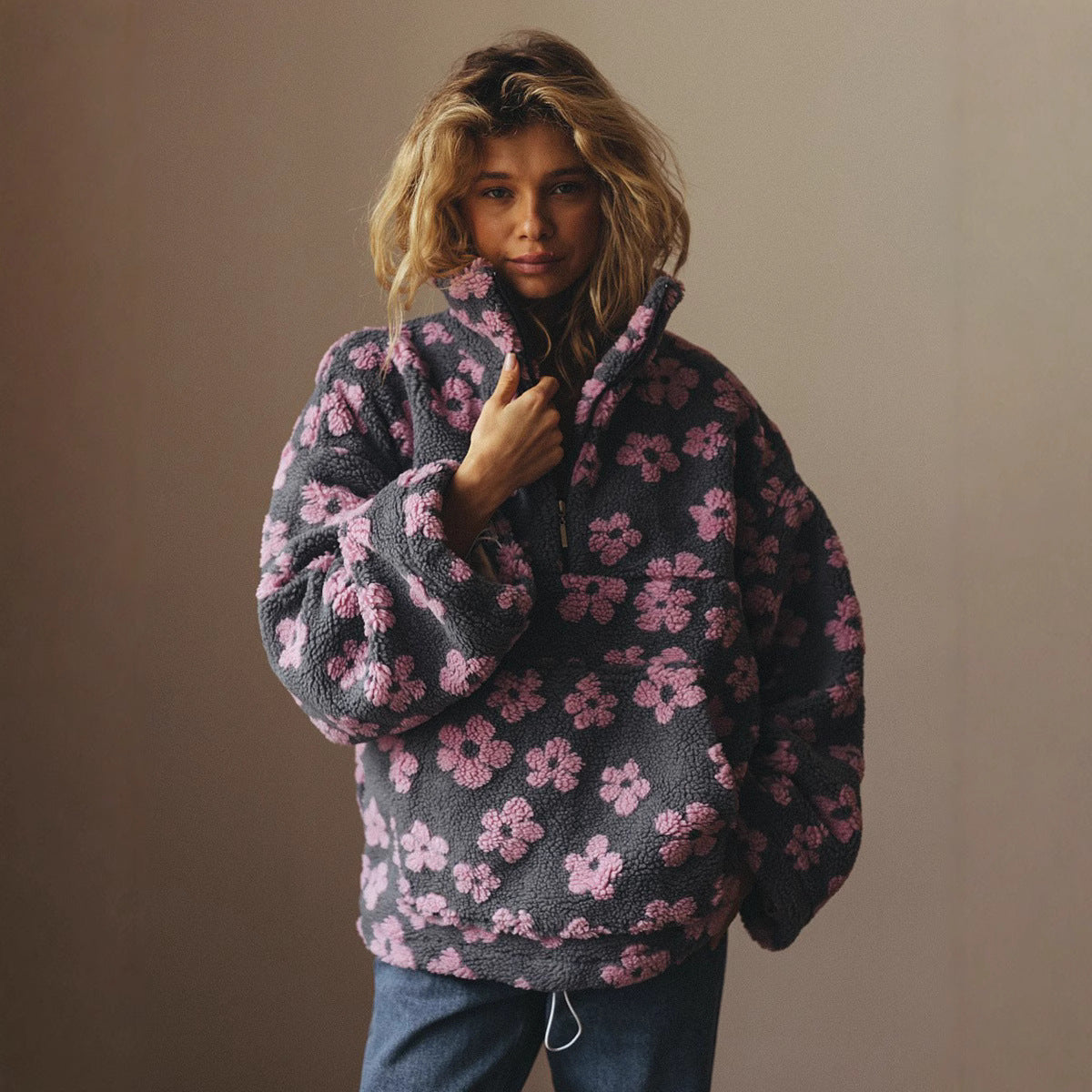 Isla™ - Floral Fleece Pullover