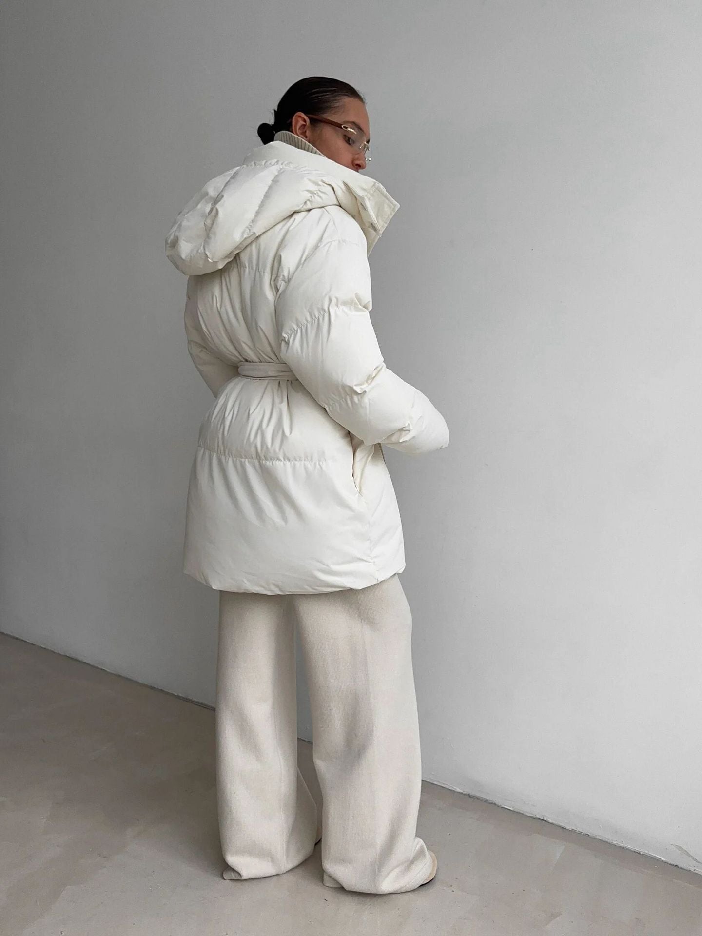 Abrigo Aurora™ – Hooded Puffer Coat