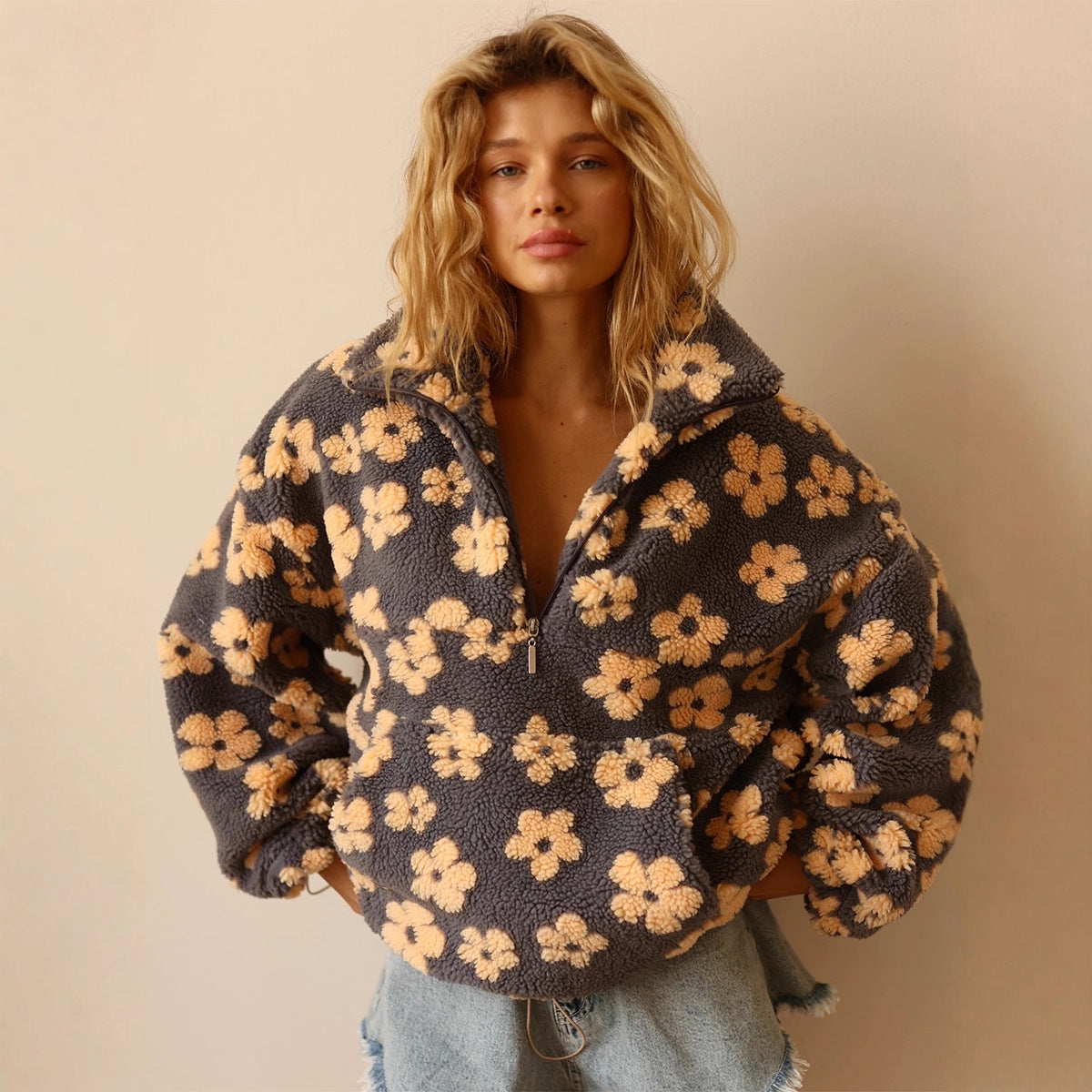 Isla™ - Floral Fleece Pullover