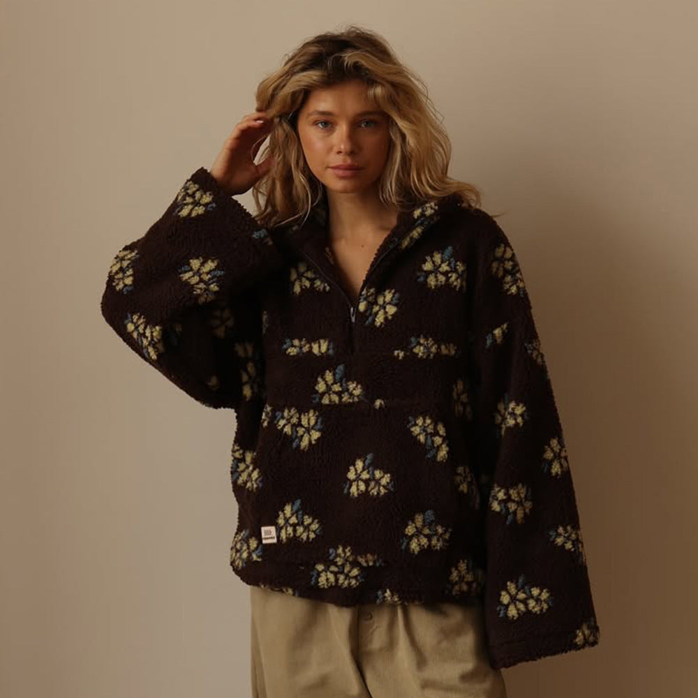 Isla™ - Floral Fleece Pullover