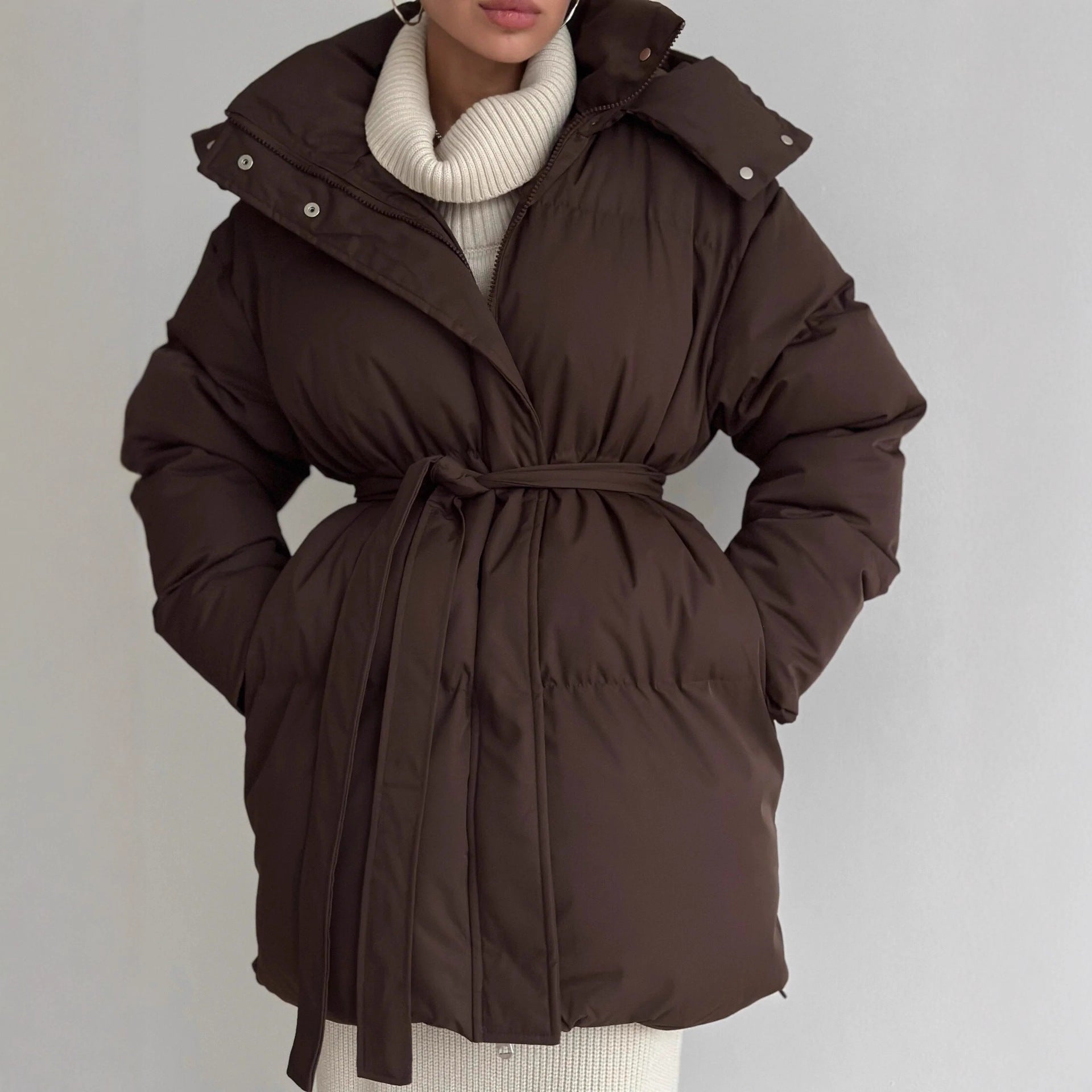 Abrigo Aurora™ – Hooded Puffer Coat